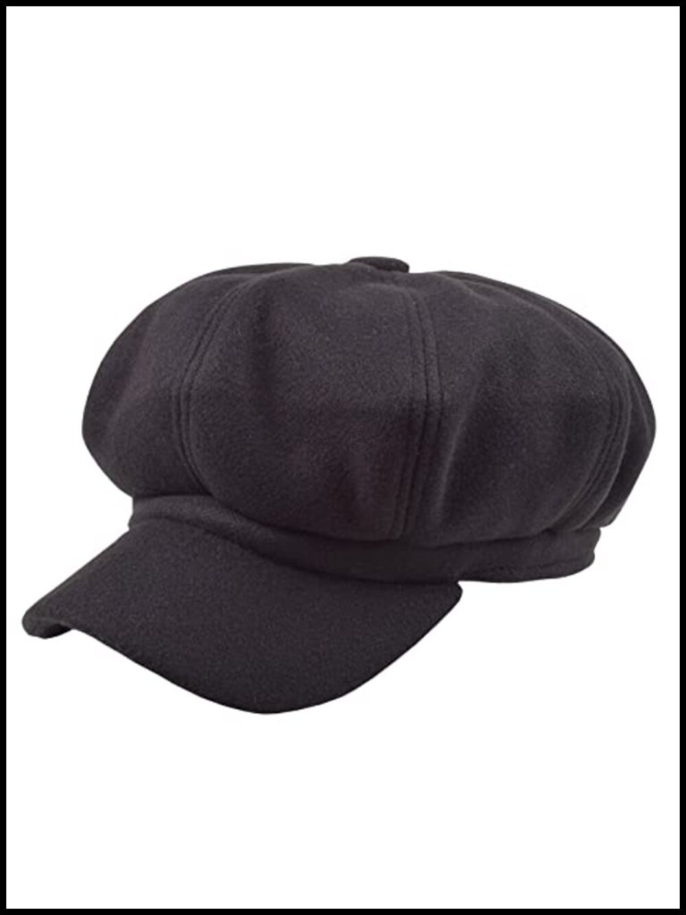 Wool Blend Newsboy Cap Adjustable Cabbie Hat Fall Winter